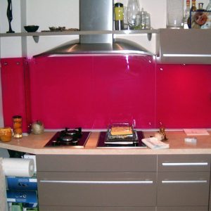 شیشه لاکوبل رنگی آشپزخانه