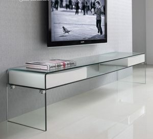 میز تلویزیون شیشه ای