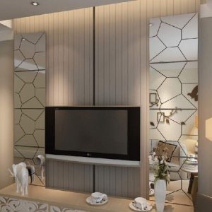 آینه کاری پشت تلویزیون