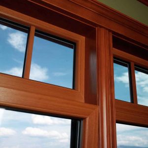 پنجره upvc طرح چوب