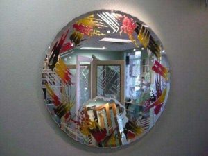 آینه طرح دار