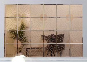 آینه طرح دار