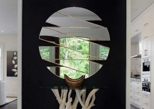 آینه گرد دیواری