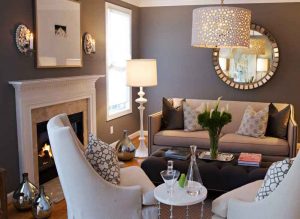 آینه گرد دیواری