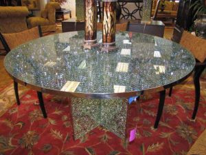 شیشه میز گرد