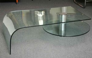 میز شیشه ای جلو مبلی