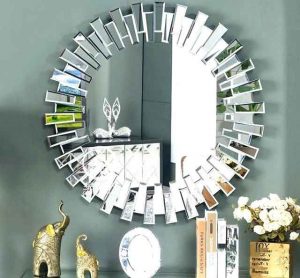 آینه گرد دیواری