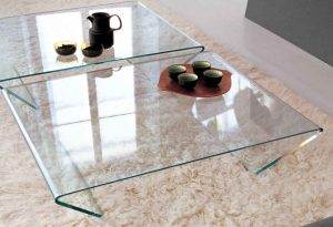 شیشه خم میز