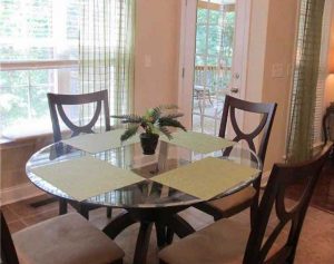 شیشه میز گرد