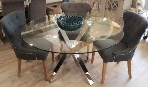 شیشه میز گرد