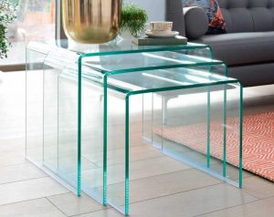 میز شیشه ای مغازه