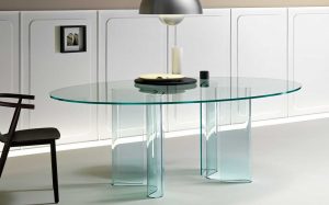 میز شیشه ای مغازه