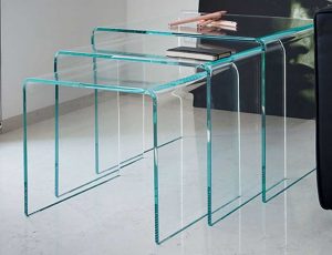 میز شیشه ای مغازه