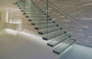 نرده شیشه ای راه پله