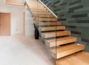 نرده شیشه ای راه پله