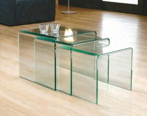 شیشه خم میز