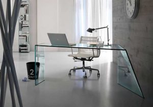 میز مدیریت شیشه ای