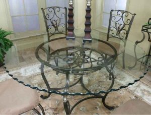 شیشه میز گرد