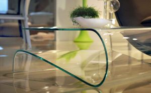 میز شیشه ای جلو مبلی