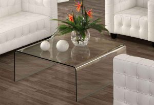 میز عسلی شیشه ای