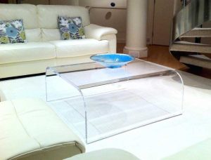 میز عسلی شیشه ای