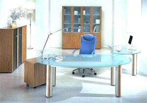 میز کامپیوتر شیشه ای