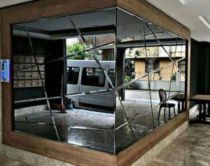 آینه کاری روی دیوار