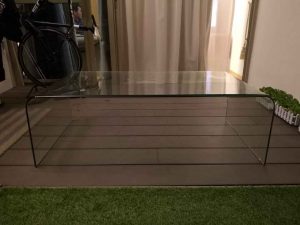 شیشه خم میز