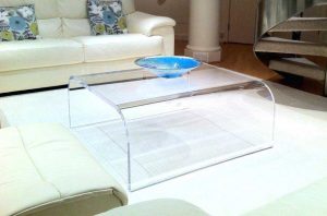 میز شیشه ای جلو مبلی