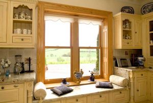 پنجره upvc طرح چوب