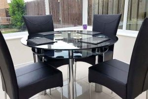 شیشه میز گرد