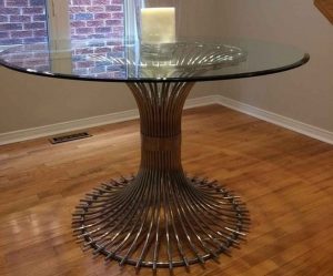 شیشه میز گرد