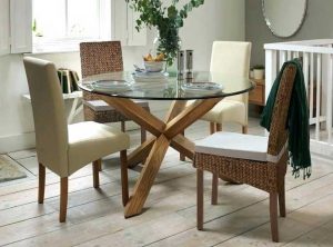 شیشه میز گرد