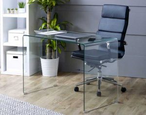 میز کامپیوتر شیشه ای