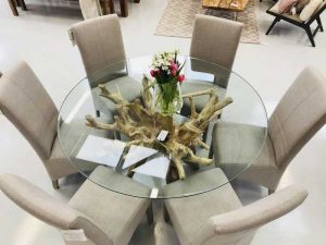 شیشه میز گرد