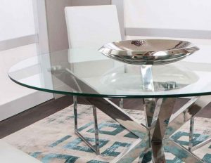 شیشه میز گرد