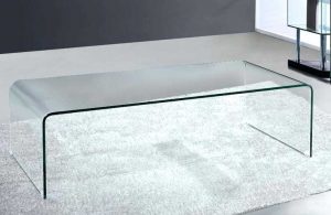 میز شیشه خم