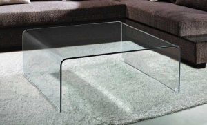 میز شیشه خم