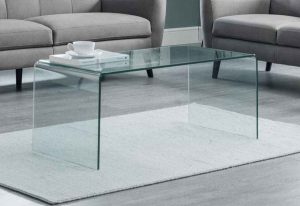 میز شیشه خم