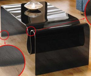 شیشه خم طرح دار