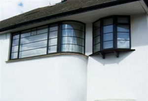 شیشه خم طرح دار