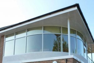 شیشه خم طرح دار