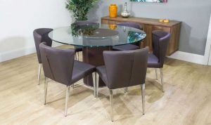 شیشه میز گرد