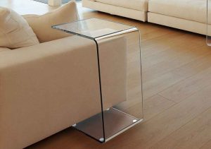 میز عسلی شیشه ای