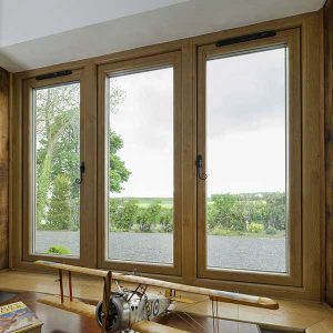 پنجره upvc طرح چوب