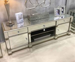 میز تلویزیون آینه ای