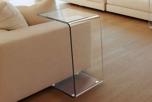 میز شیشه خم