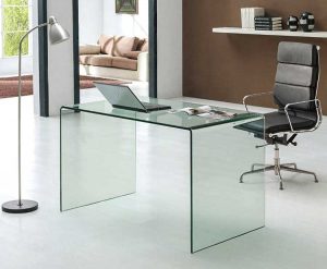 میز کامپیوتر شیشه ای