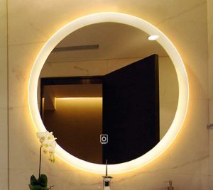 آینه روشویی گرد