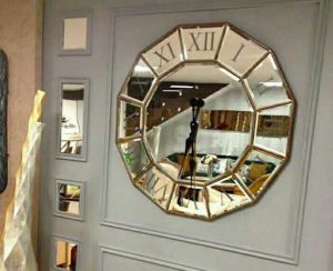 ساعت آینه ای دیوار